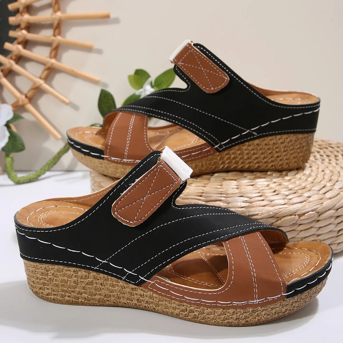 Shoes for Women Plus Size 36-43 Summer Fashion Platform Wedges Comfortable