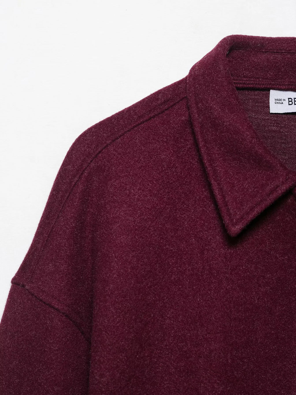 Autumn and Winter New Product Women's Fashion Simple and Versatile Flip Collar Long Sleeve Wide Zipper Short Woolen Coat