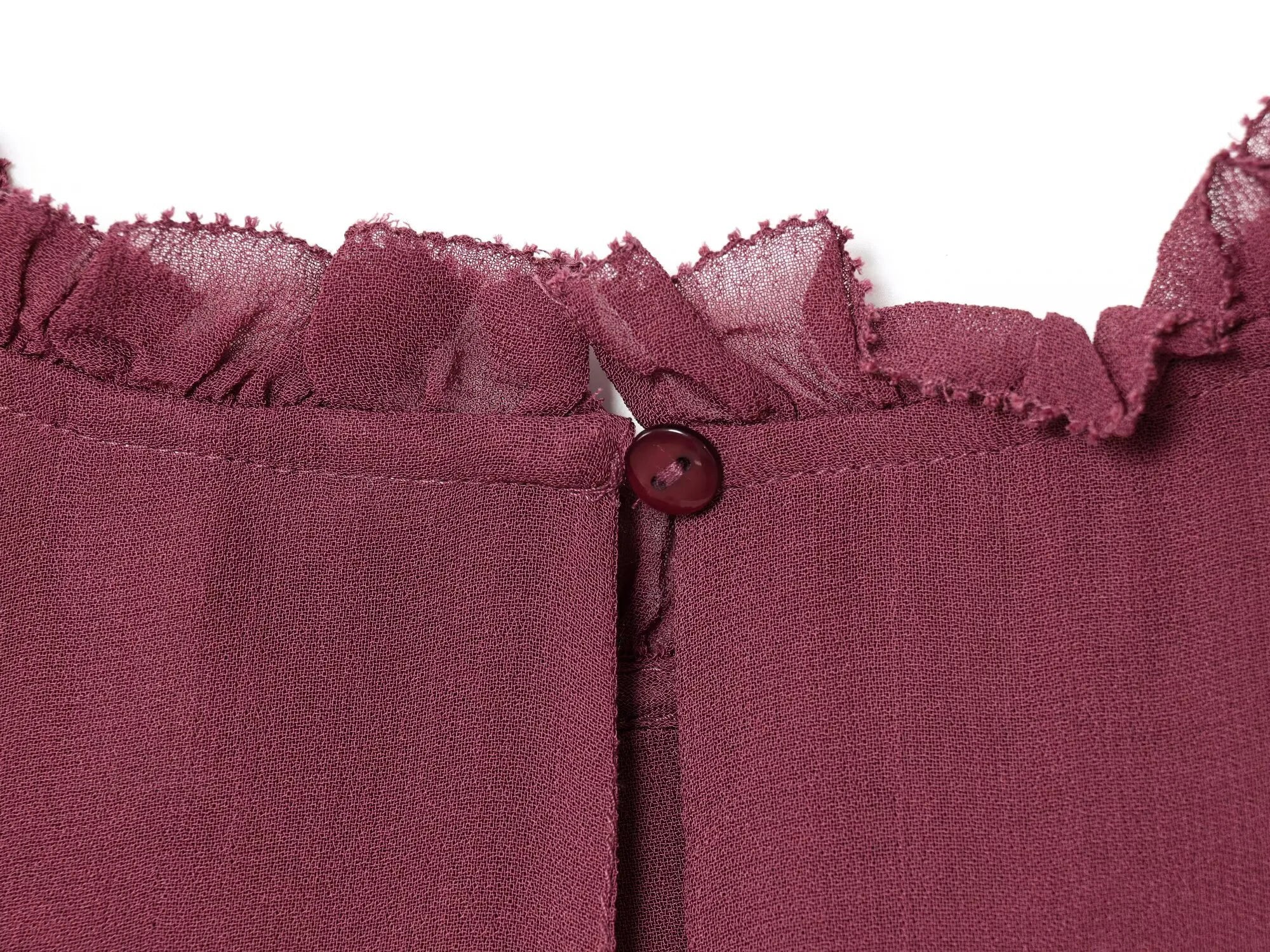 2025 autumn new women's clothing European and American style fashionable ruffled decoration chiffon shirt