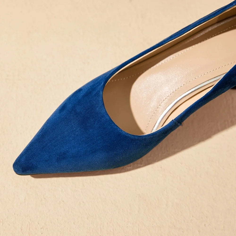 Handmade Genuine Leather Colorful Pointed Toe Stiletto Mid Heels Slip On Fashion Shallow Sexy Wedding Pumps