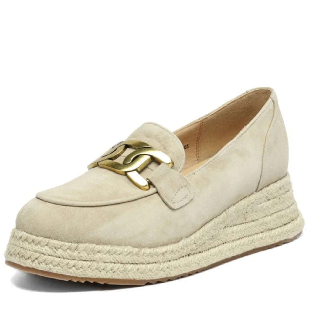 Handmade Genuine Leather Weave Loafers Women Med Wedges Heels Pumps Female Comfort Daily Shoes 34-40