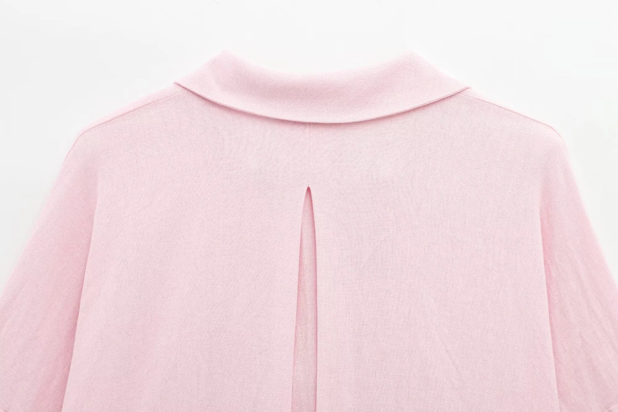 2025 Spring/Summer New Product Women's Clothing Style Light Spring Linen Blended Wide Sleeve Comfortable Shirt