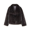European and American style winter new loose collar French socialite imitation mink fur faux fur effect short jacket