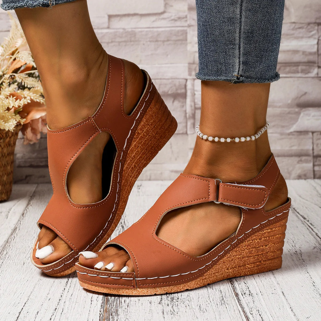 Women Sandals Plus Size 36-43 Shoes for Women Summer Platform Wedges Peep