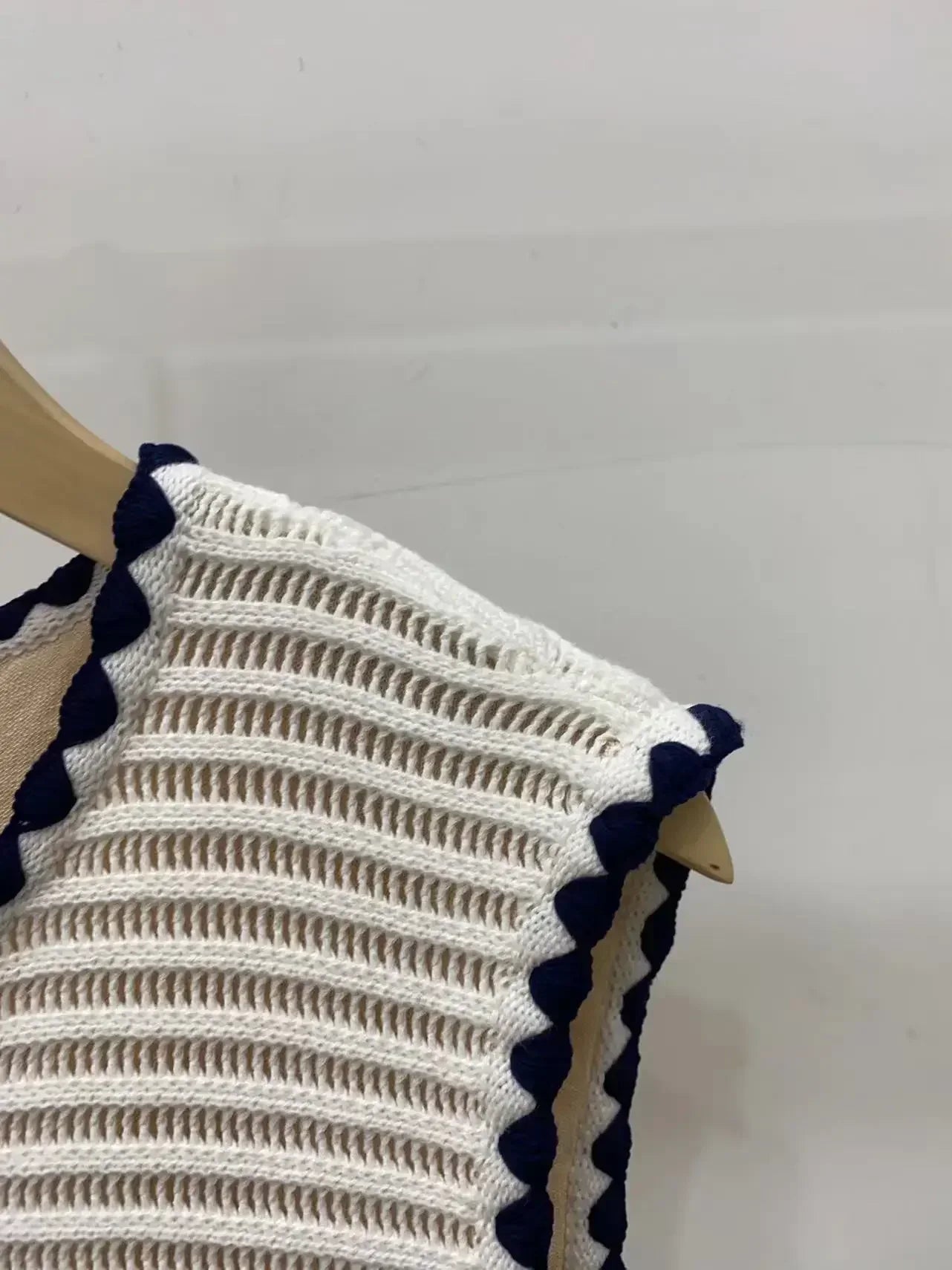 Women's White Knit Sleeveless Dress