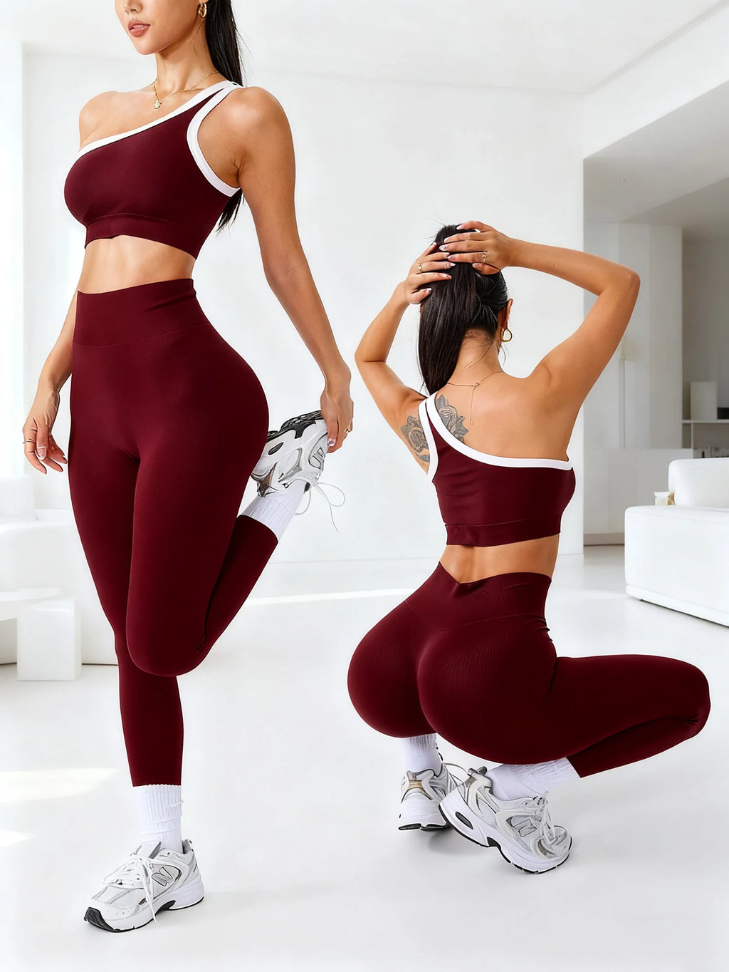 2 pcs Women Seamless Yoga Sets Jogging Outfit Sport Leggings Bra Sportswear Woman Gym Outfit Workout Set Yoga Clothes Activewear