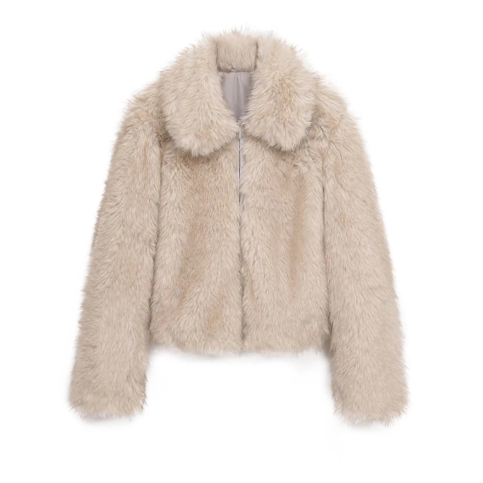 2025 autumn and winter new women's clothing sweet and fashionable loose double-sided artificial wool warm jacket jacket