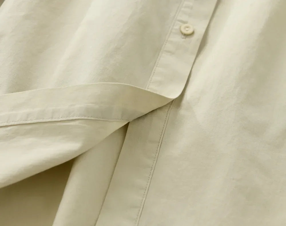 100% Cotton Vintage Elegant Chic Long Puff Sleeve Ruffled Collar Loose Blouse 2025 Fall Spring Sweet Victorian Edwardian Shirt