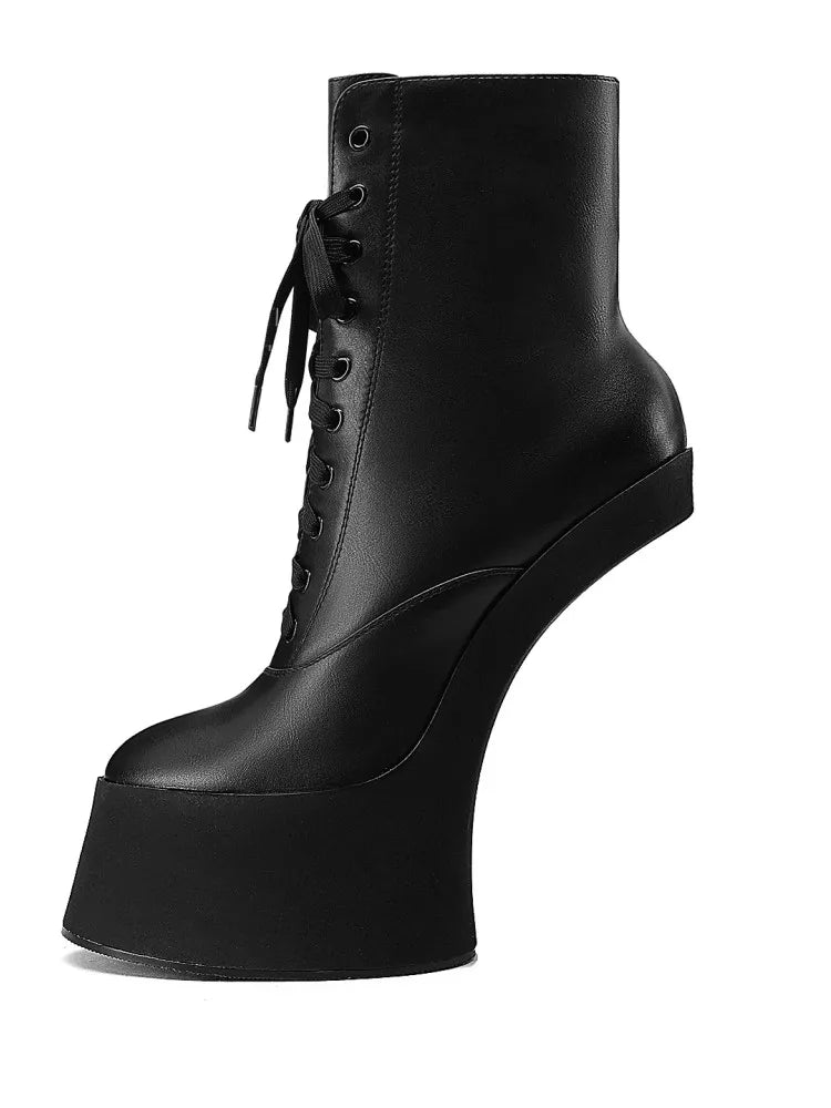 Ladies' Thick Soled Kneeless Women's Boots Fashion Platform 17cm Ultra High Heel Nightclub Party Pole Dance Women's Boots