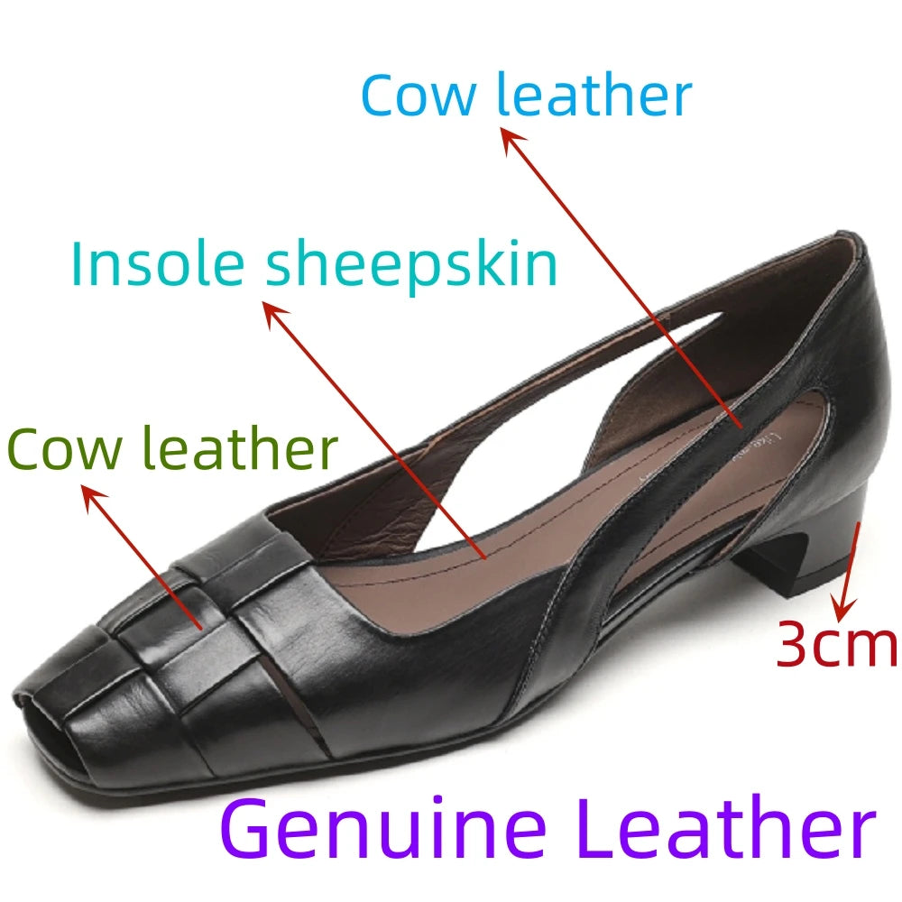 New Brand Genuine Leather Summer Sandals Pointed Toe Sandals Shoes for Women Handmade 33-42