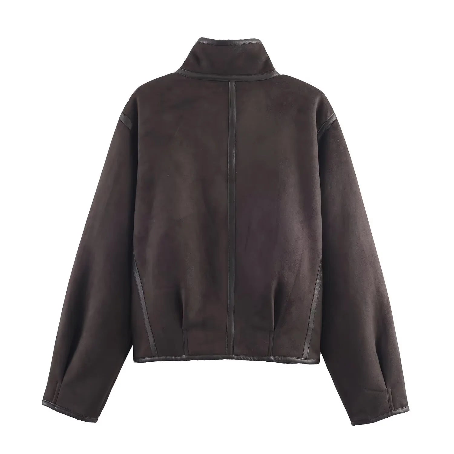 2025 Winter New Product Women's Clothing American Retro Fur One Piece High Collar Long Sleeve Double sided Jacket Coat