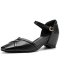 Women's Handmade Genuine leather carving British style slip-on flats retro elegant ladies daily dress shoes 34-40