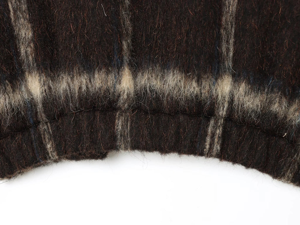 2025 Autumn New Product Women's Clothing High end Retro Lazy Style Pocket Hairy Plaid Jacket Jacket