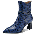 New Autumn Winter Warm Handmade Genuine Leather Shoes High Heels Pointed toe Dress Party Female Ankle Boots 34-40