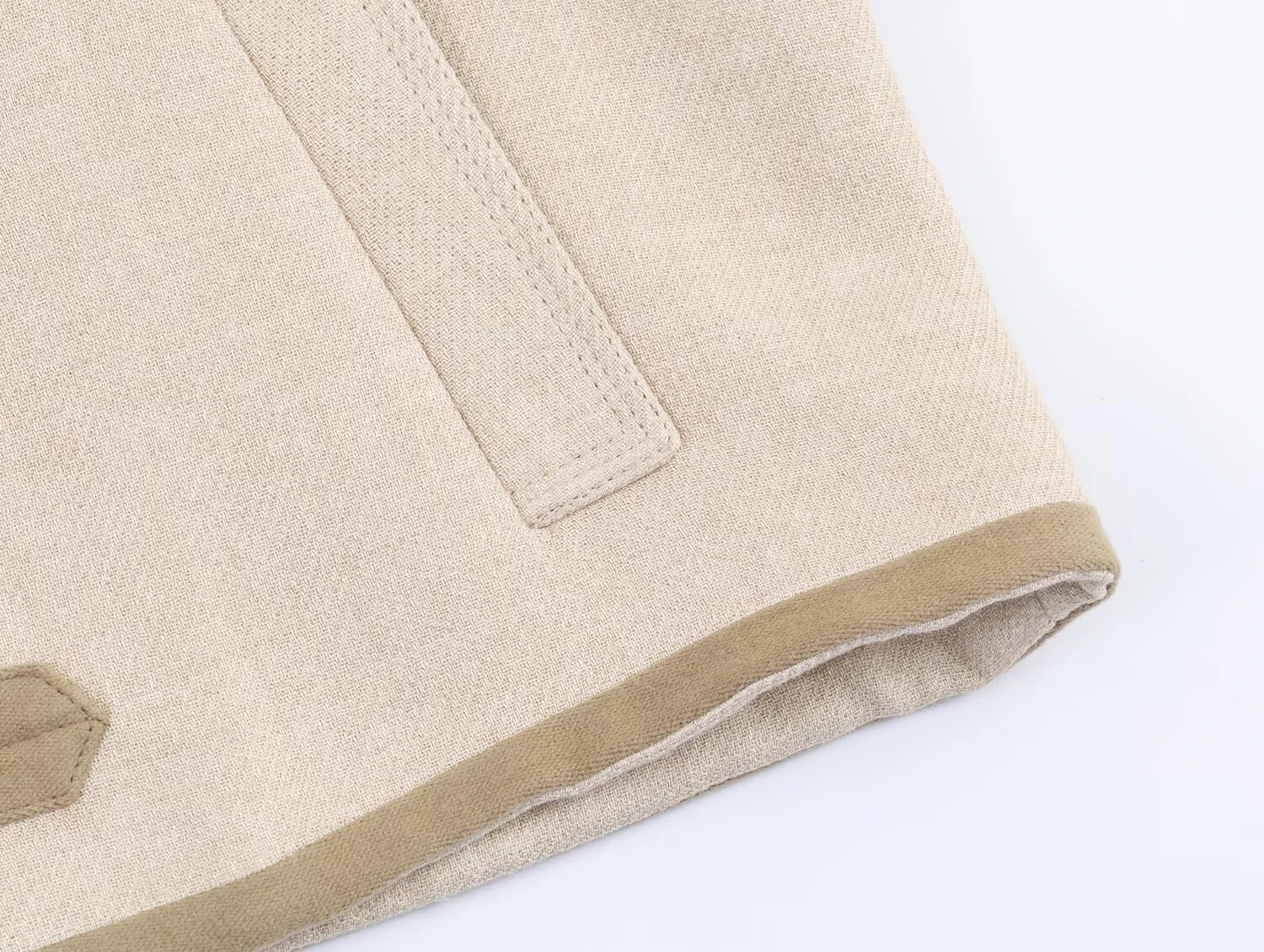 2025 winter new women's casual temperament simple long sleeved padded shoulder rope buttoned jacket