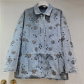 2026  Jeans Jacket Spring New Fashion Heavy Industry Embroidery Beaded Denim Jacket For Women Loose Versatile Coat Female Trendy 11A08709