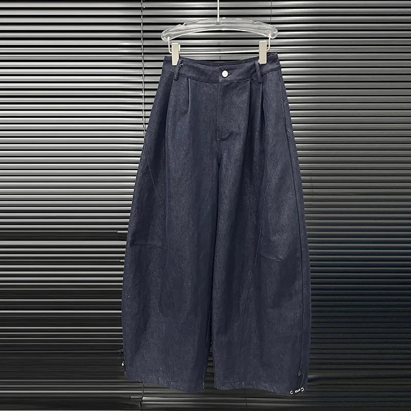 2026 Early Autumn New Fashion Straight Wide-leg Jeans For Women Niche Patchwork Plaid Waistband Female Trendy 11A06311