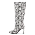 Onlymaker Women Pointed Side Zipper Stiletto Stretch Knee-high Boots Dressy Fashion Sexy Party Winter Boots