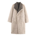 European and American style autumn new style loose double-sided double-sided wearing artificial fur effect coat jacket