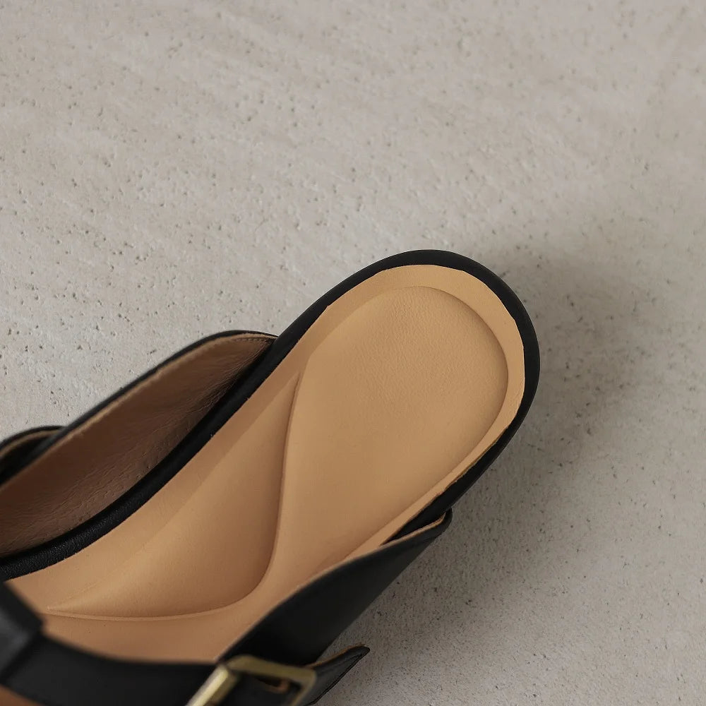Handmade Genuine Leather Women Loafers Trend Vintage Suede Loafers Women's Casual British Style Flat Shoes 34-40