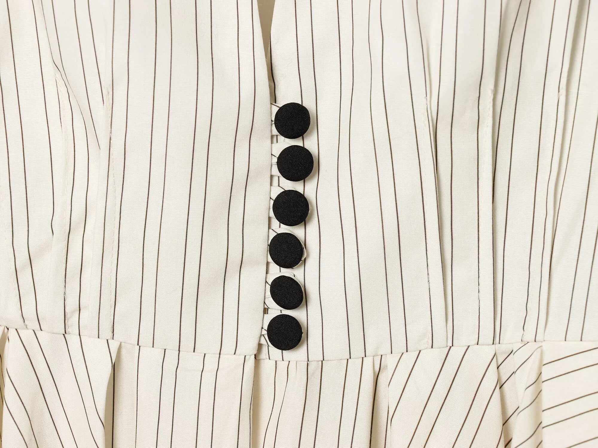 European and American style women's clothing new long sleeved striped short skirt hem suit jacket