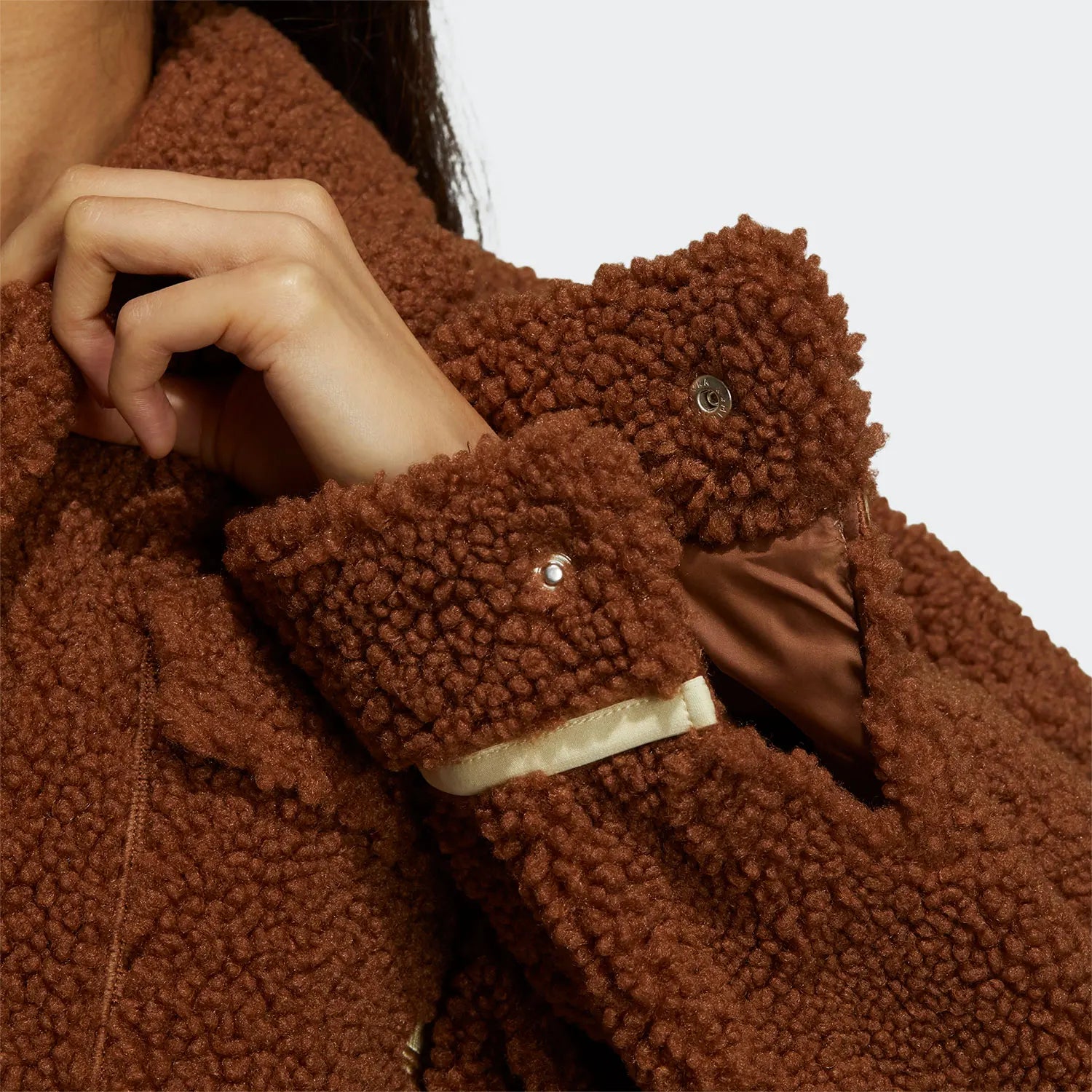 Adidas Official Genuine Three Stripes Women's Long Warm Fleece Coat HC0310