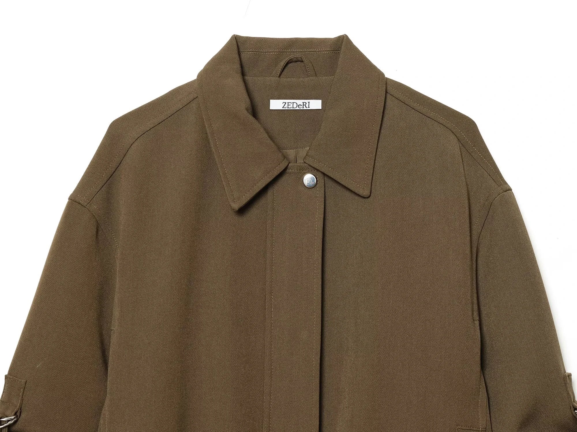 European and American style 2026 spring new product women's collar rolled up sleeves design sense jacket jacket jacket